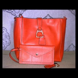 Dooney & Bourke w/accessories wristlet & keyring